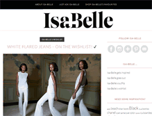 Tablet Screenshot of isa-belle.com